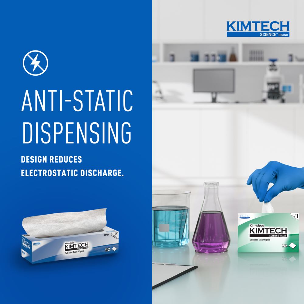 กระดาษเช็ดทำความสะอาด Kimberly Clark KIMTECH SCIENCE ขนาด 240x370 มม   90 แผ่น 