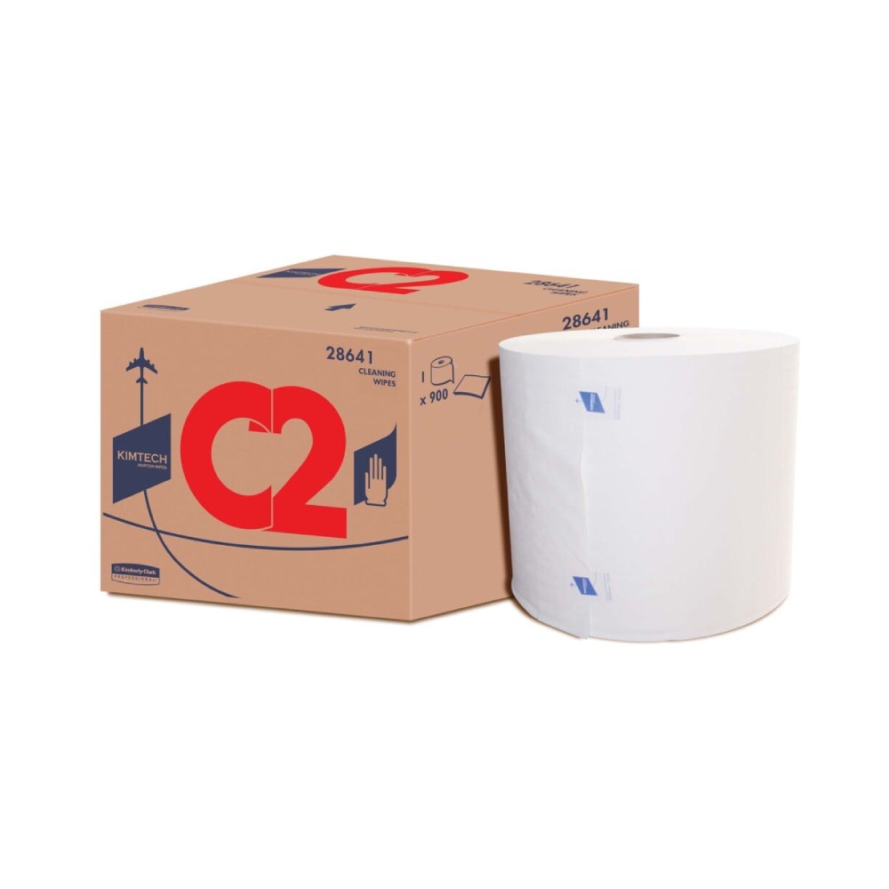 กระดาษเช็ดทำความสะอาด Kimberly Clark C2 แบบม้วน ขนาด 309x343 มม   900 แผ่น  