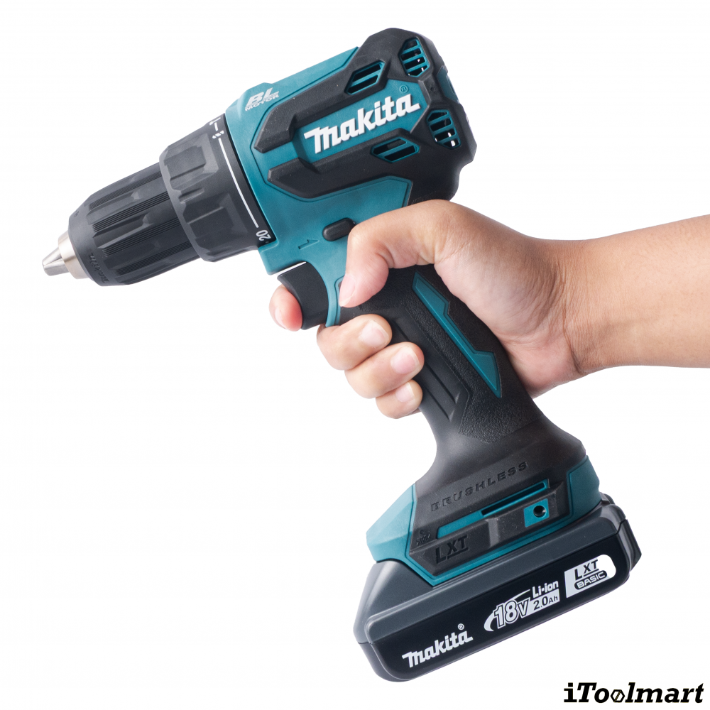 สว่านกระแทกไร้สาย MAKITA DHP490WVE ขนาด 1 2 นิ้ว 18V  พร้อมแท่นชาร์จและแบตเตอรี่ สว่านกระแทกไร้สาย MAKITA DHP490WVE ขนาด 1 2 นิ้ว 18V  พร้อมแท่นชาร์จและแบตเตอรี่