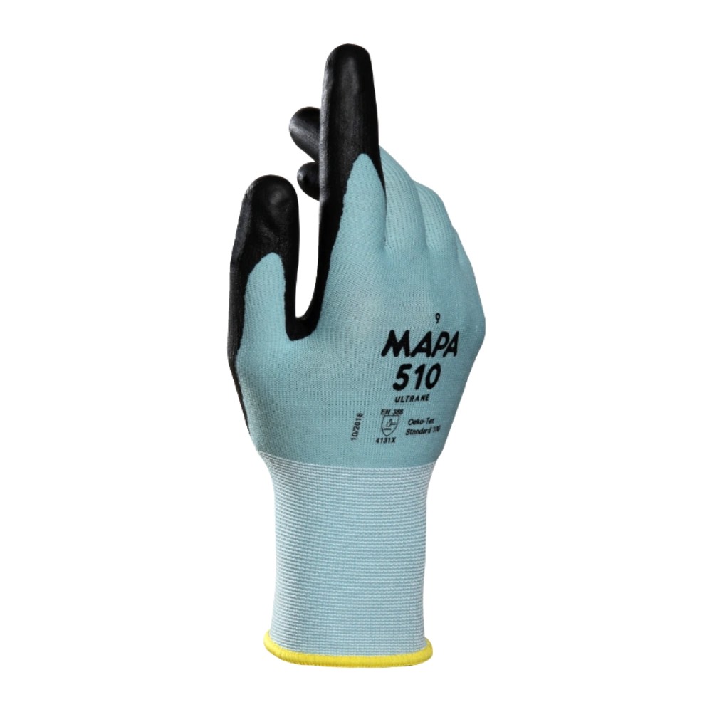 ถุงมือช่าง MAPA Ultrane 510 เคลือบ Polyurethane OEKO TEX® Food Grade