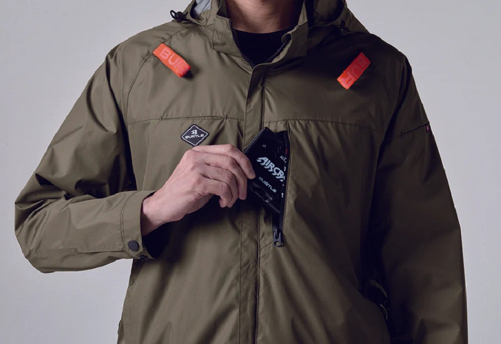 เสื้อพัดลม ไร้สาย BURTLE AIRCRAFT AC2061 SIZE M สีเขียวทหาร  ตัวเปล่า 
