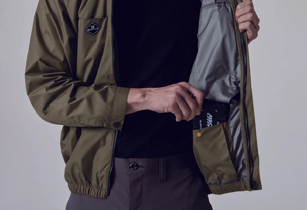 เสื้อพัดลม ไร้สาย BURTLE AIRCRAFT AC2061 SIZE M สีเขียวทหาร  ตัวเปล่า 