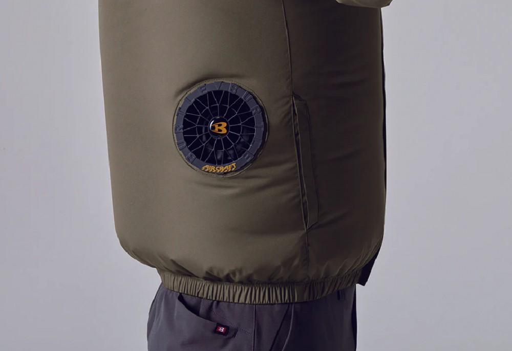 เสื้อพัดลม ไร้สาย BURTLE AIRCRAFT AC2061 SIZE XXL สีเขียวทหาร  ตัวเปล่า 
