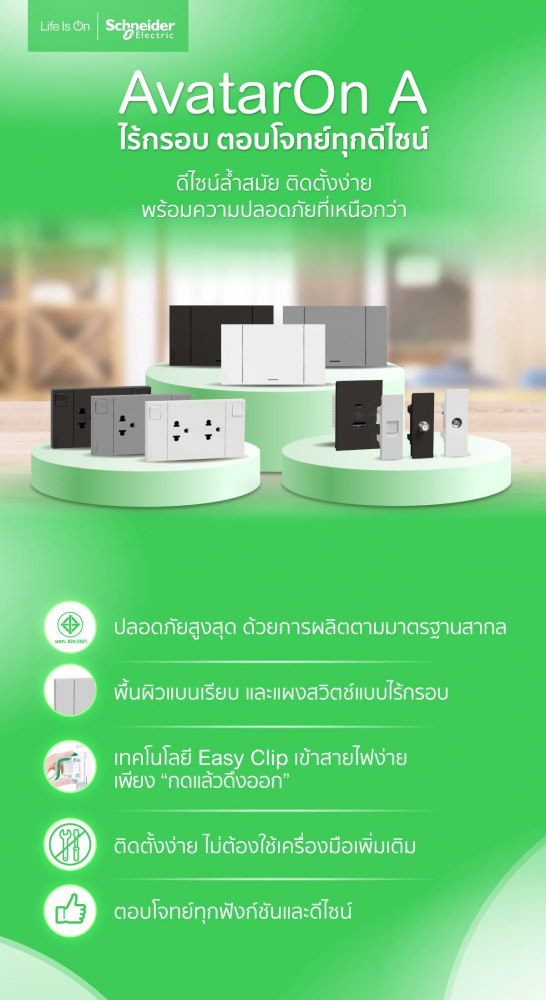 สวิตช์สองทาง SCHNEIDER M3T31 E2 WE พร้อมพรายน้ำ สีขาว 16 แอมป์ 