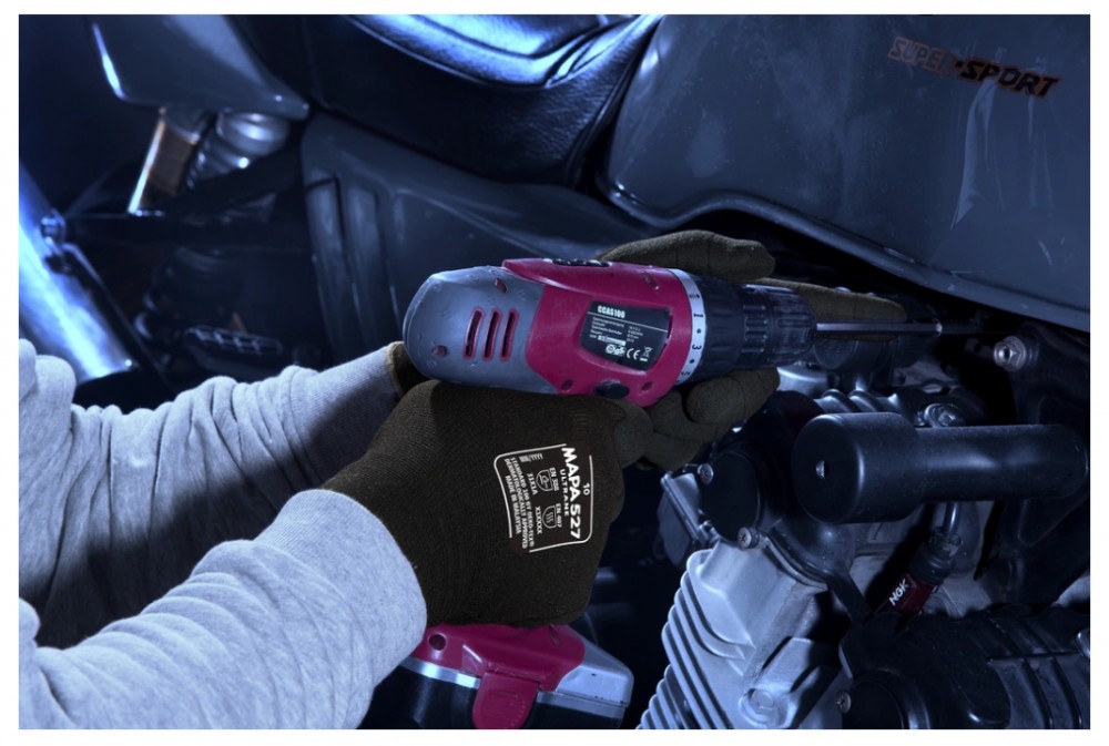 ถุงมือช่าง MAPA Ultrane 527 เบอร์ 8 M เทคโนโลยี Finger Safety และ Resicomfort
