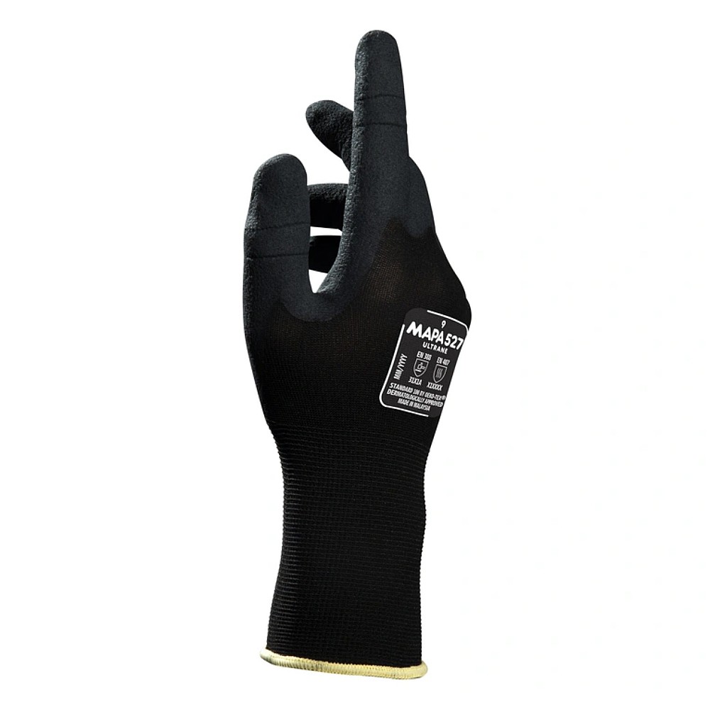 ถุงมือช่าง MAPA Ultrane 527 เบอร์ 8 M เทคโนโลยี Finger Safety และ Resicomfort