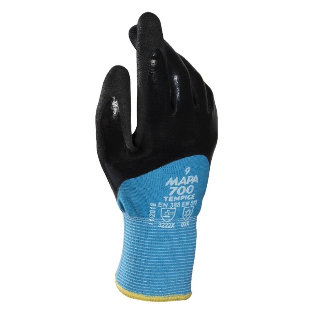 ถุงมือกันความเย็น MAPA TempIce 700 เบอร์ 9 L กันความเย็นสูงสุด  10°C Food Grade