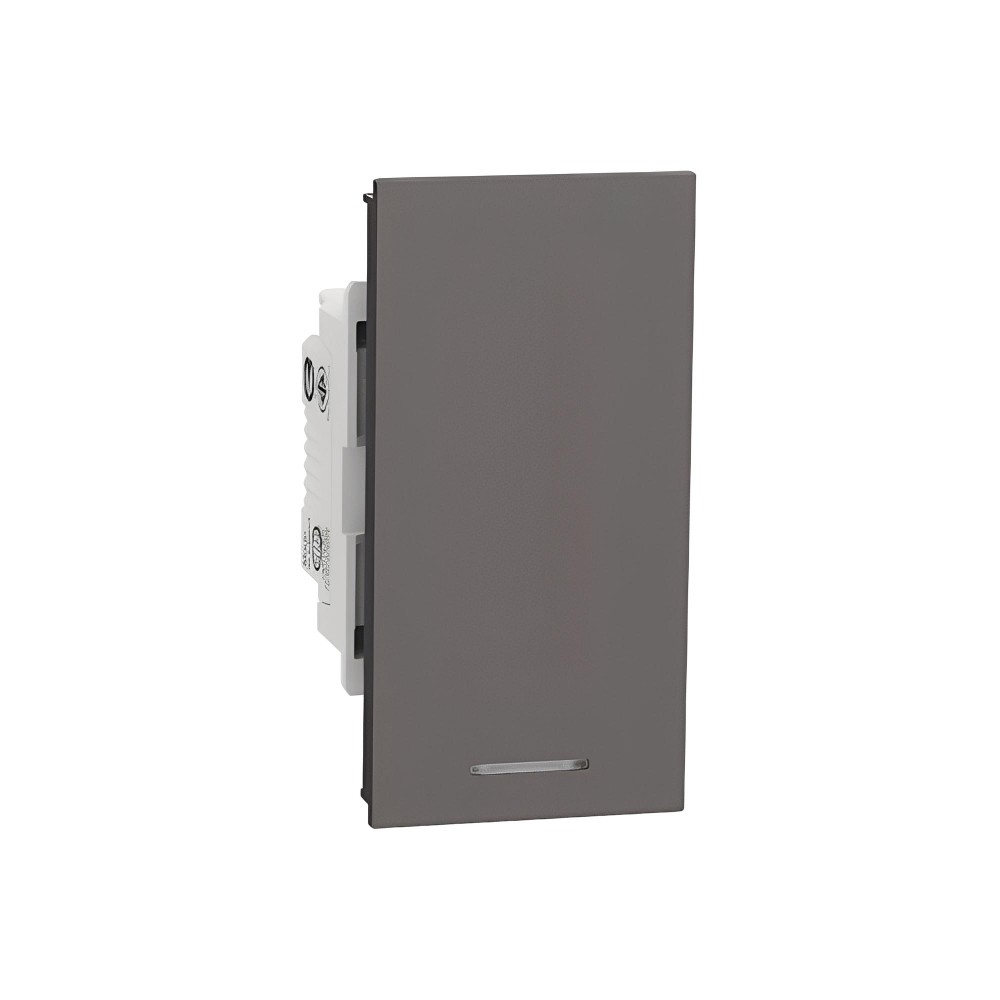 สวิตช์ทางเดียว SCHNEIDER M3T31 M1F BK พร้อมพรายน้ำ สีดำ 16AX 250V
