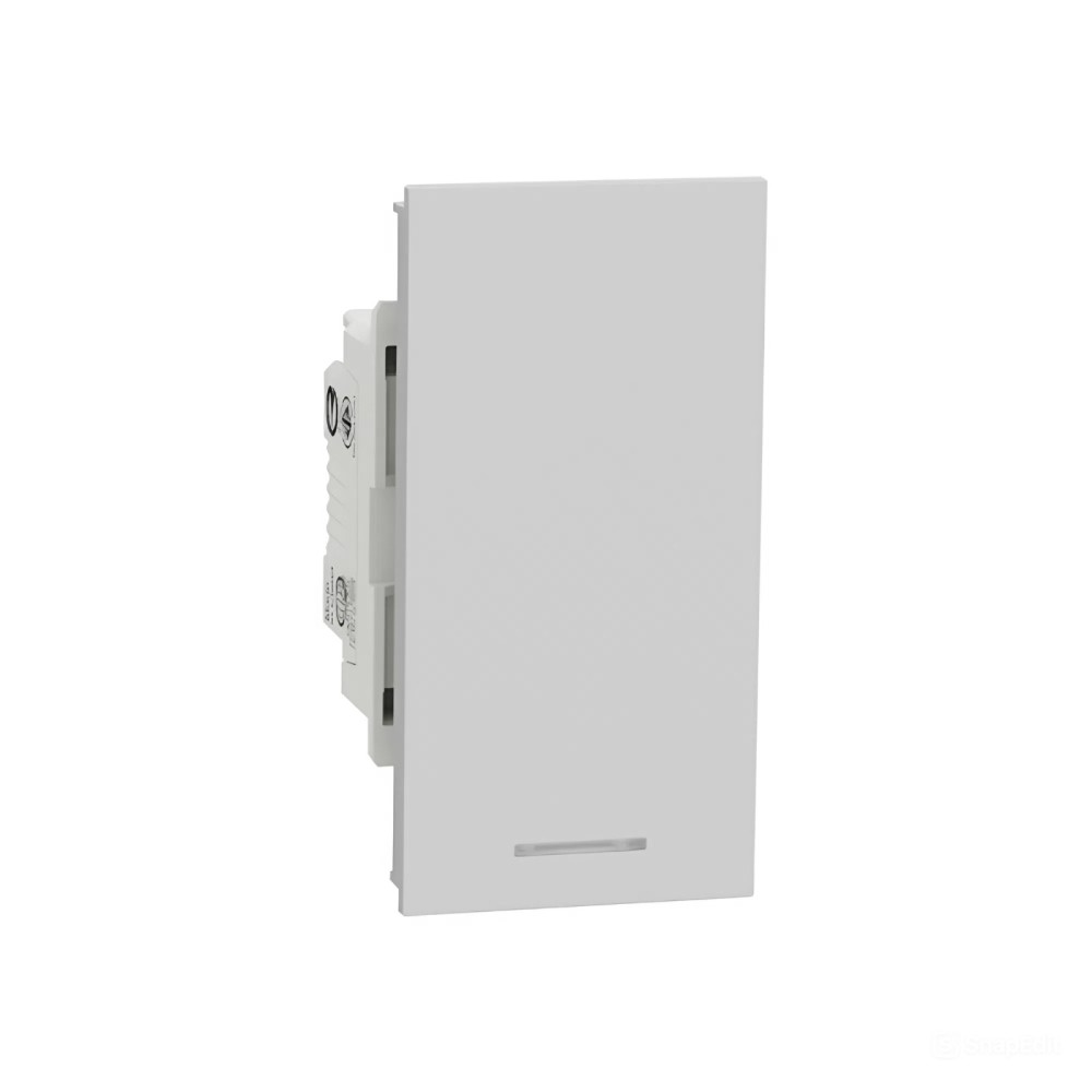 สวิตช์ทางเดียว SCHNEIDER M3T31 M1F GY พร้อมพรายน้ำ สีเทา 16AX 250V