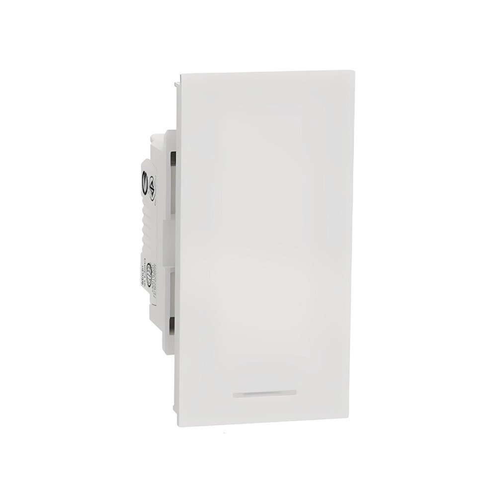 สวิตช์ทางเดียว SCHNEIDER M3T31 M1F WE พร้อมพรายน้ำ สีขาว 16AX 250V