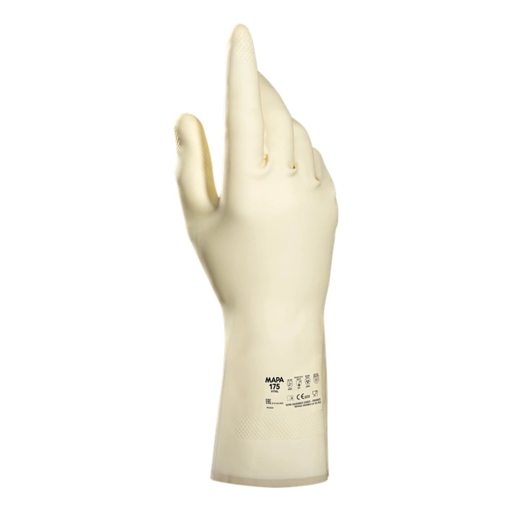ถุงมือยาง MAPA Vital 175 เบอร์ 8 M NATURAL LATEX Food Grade FSC® certified