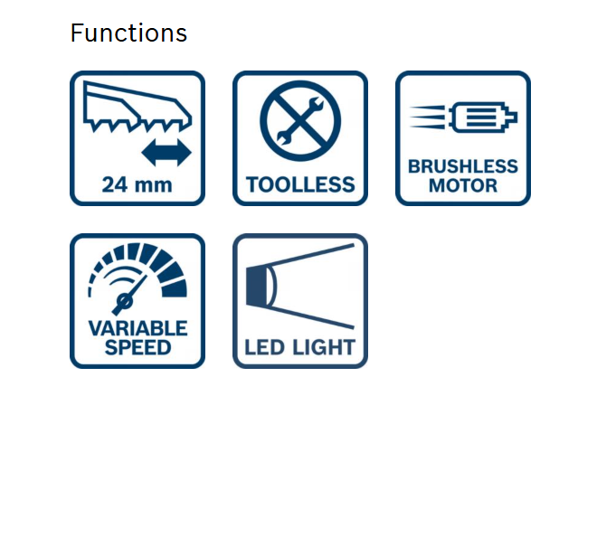 เลื่อยชักไร้สาย BOSCH GSA 18V 24 Professional  ตัวเปล่า 