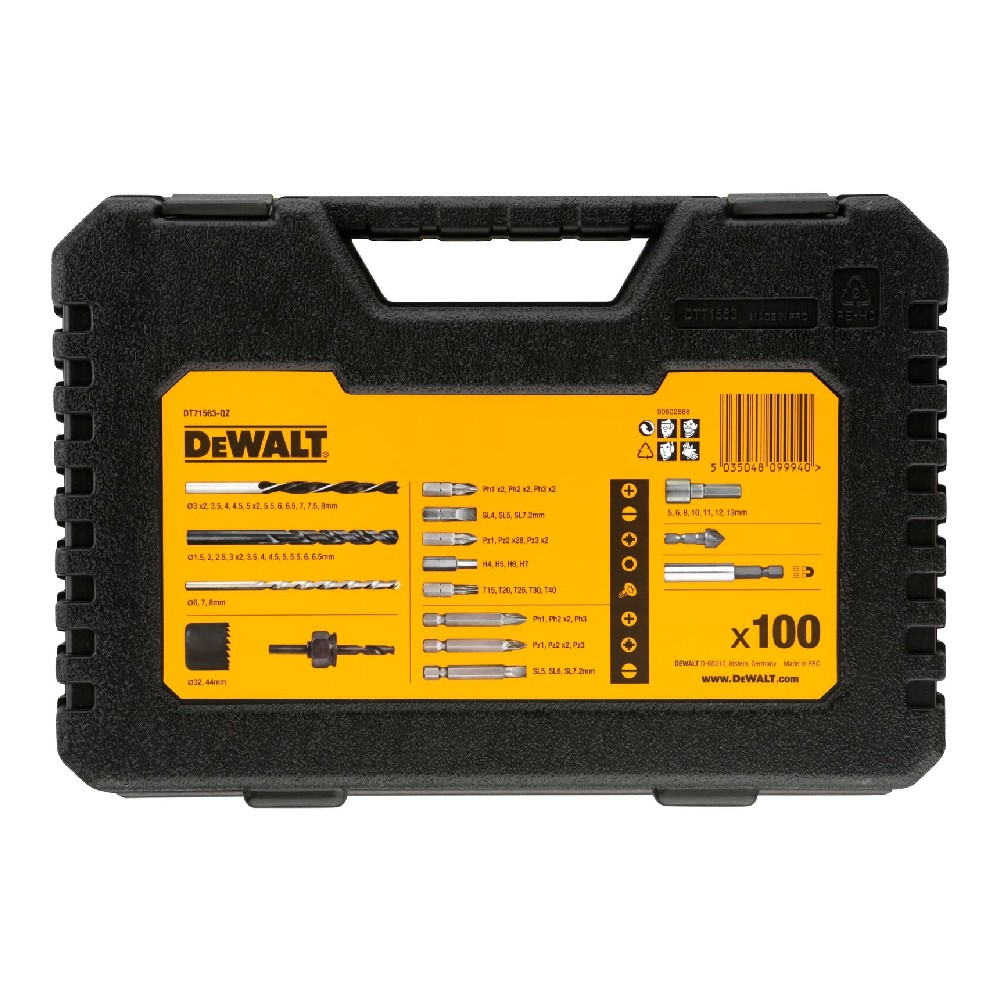 ชุดดอกเจาะ DEWALT DT71563 QZ  100 ชิ้น 