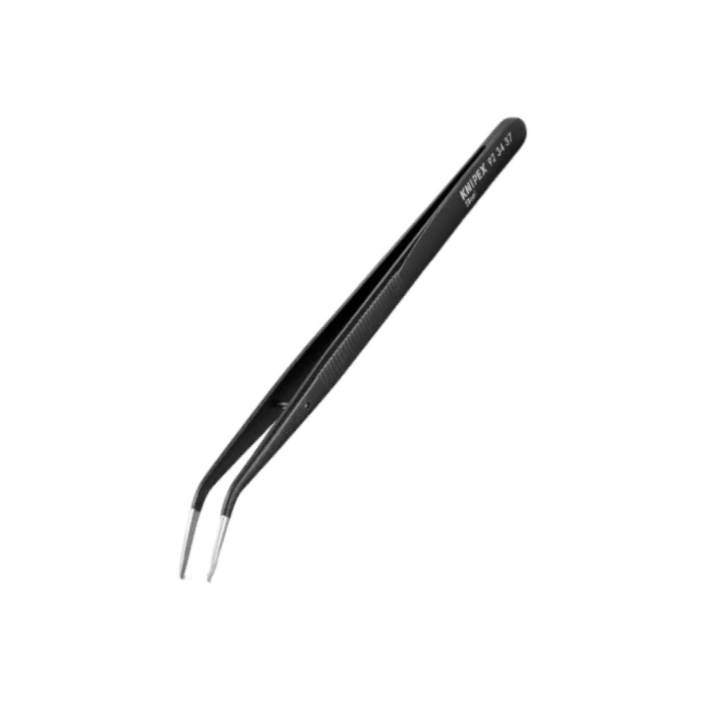 แหนบความแม่นยำสำหรับงานละเอียด KNIPEX 92 34 37 ขนาด 155 มม  เหล็กสีดำ