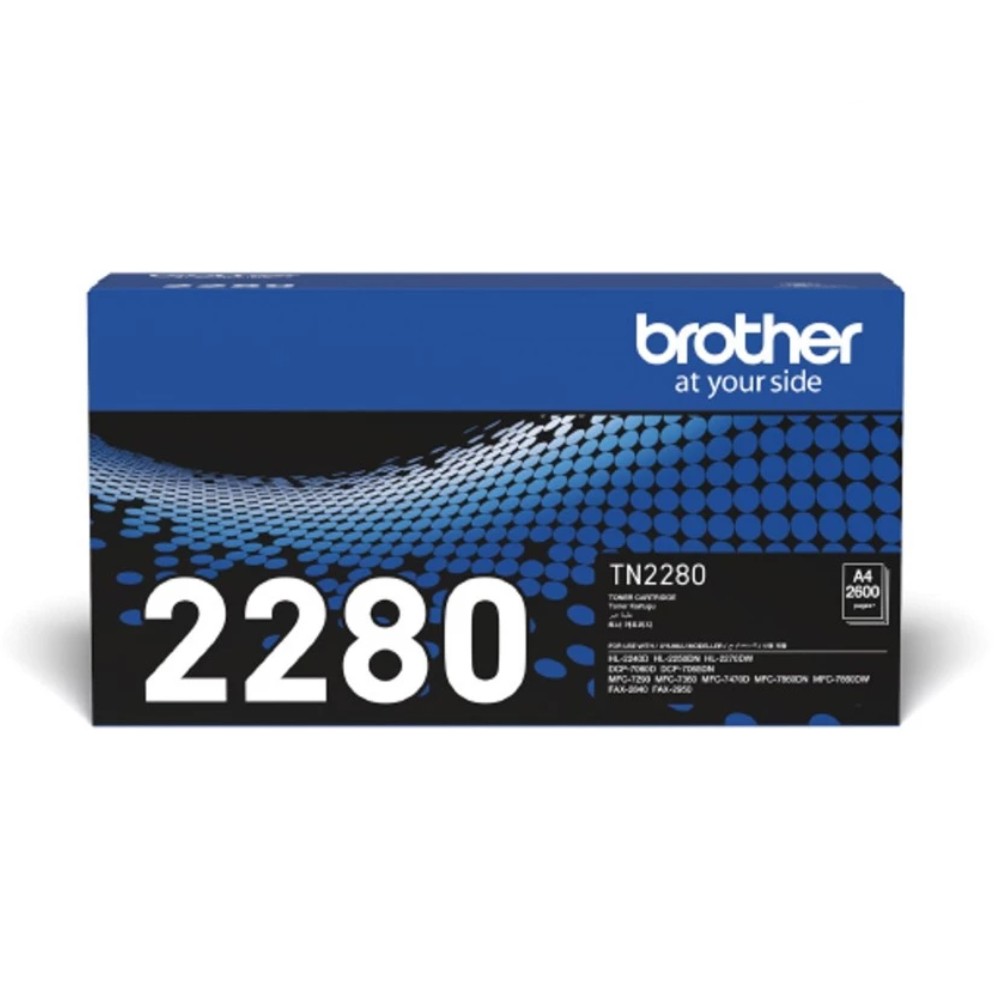 ตลับหมึกโทนเนอร์ Brother TN 2280 สำหรับเครื่องพิมพ์เลเซอร์ สีดำ รองรับ 2 600 แผ่น
