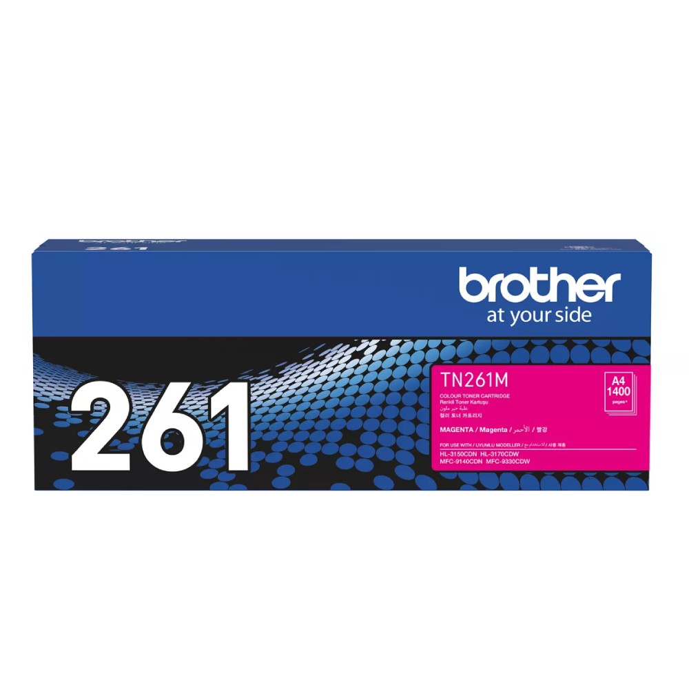 ตลับหมึกโทนเนอร์ Brother TN 261M สำหรับเครื่องพิมพ์เลเซอร์ สีชมพู รองรับ 1 400 แผ่น