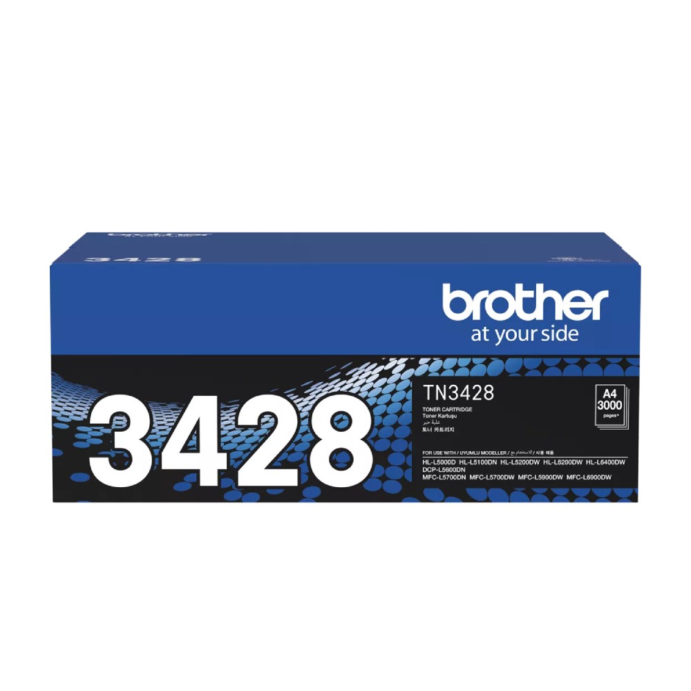 ตลับหมึกโทนเนอร์ Brother TN 3428 สำหรับเครื่องพิมพ์เลเซอร์ สีดำ รองรับ 3 000 แผ่น