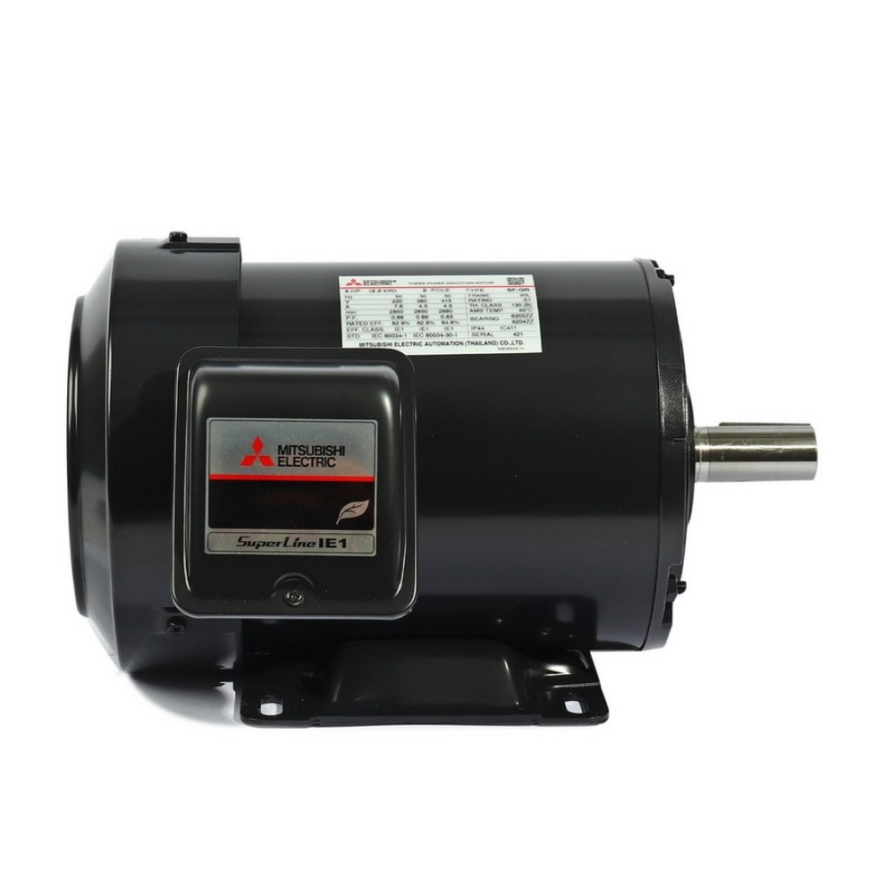 มอเตอร์ไฟฟ้า MITSUBISHI SF QR  กำลัง 3 HP 2P 220 380 V 