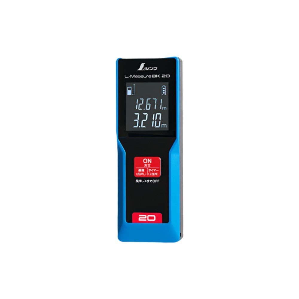 เครื่องวัดระยะด้วยเลเซอร์ SHINWA Laser Rangefinder L MeasureBK 20 Large LCD 78156