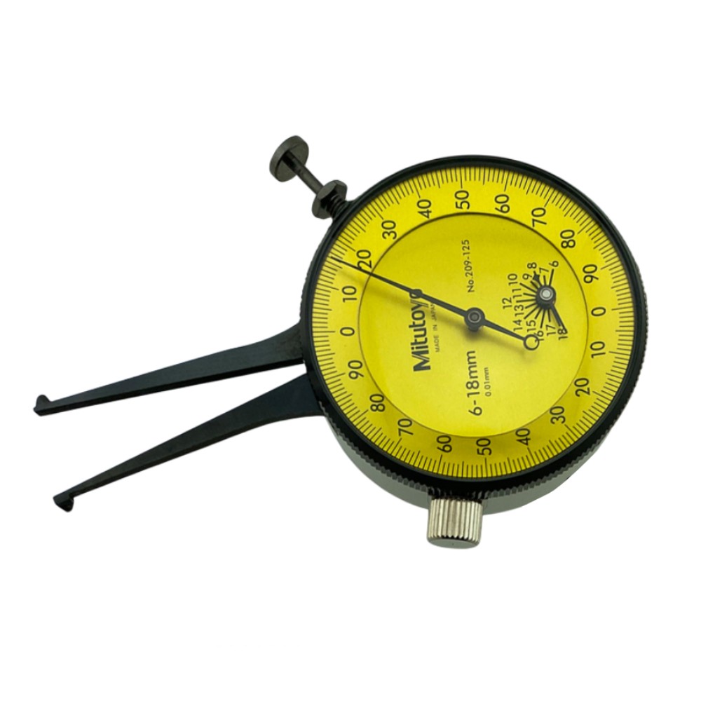 คาลิปเปอร์แบบเข็มวัดใน  ตีนผี  MITUTOYO Dial Caliper Gage Internal Measurement Type No  209 125 209 125
