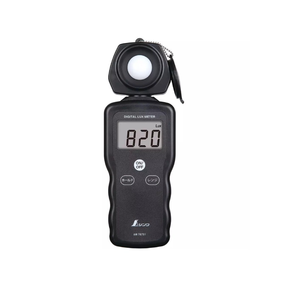 เครื่องวัดความเข้มแสงดิจิทัลสำหรับหลอดไฟ LED SHINWA Digital Lux Meter No 78751 78751