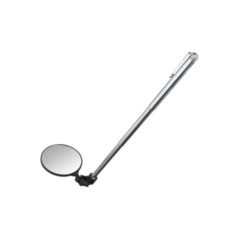 กระจกส่องเครื่องแบบวงกลมขนาดเล็ก พกพาสะดวก ปรับหมุนองศาได้ SHINWA Inspection Mirror  Circle  2 Series  75758