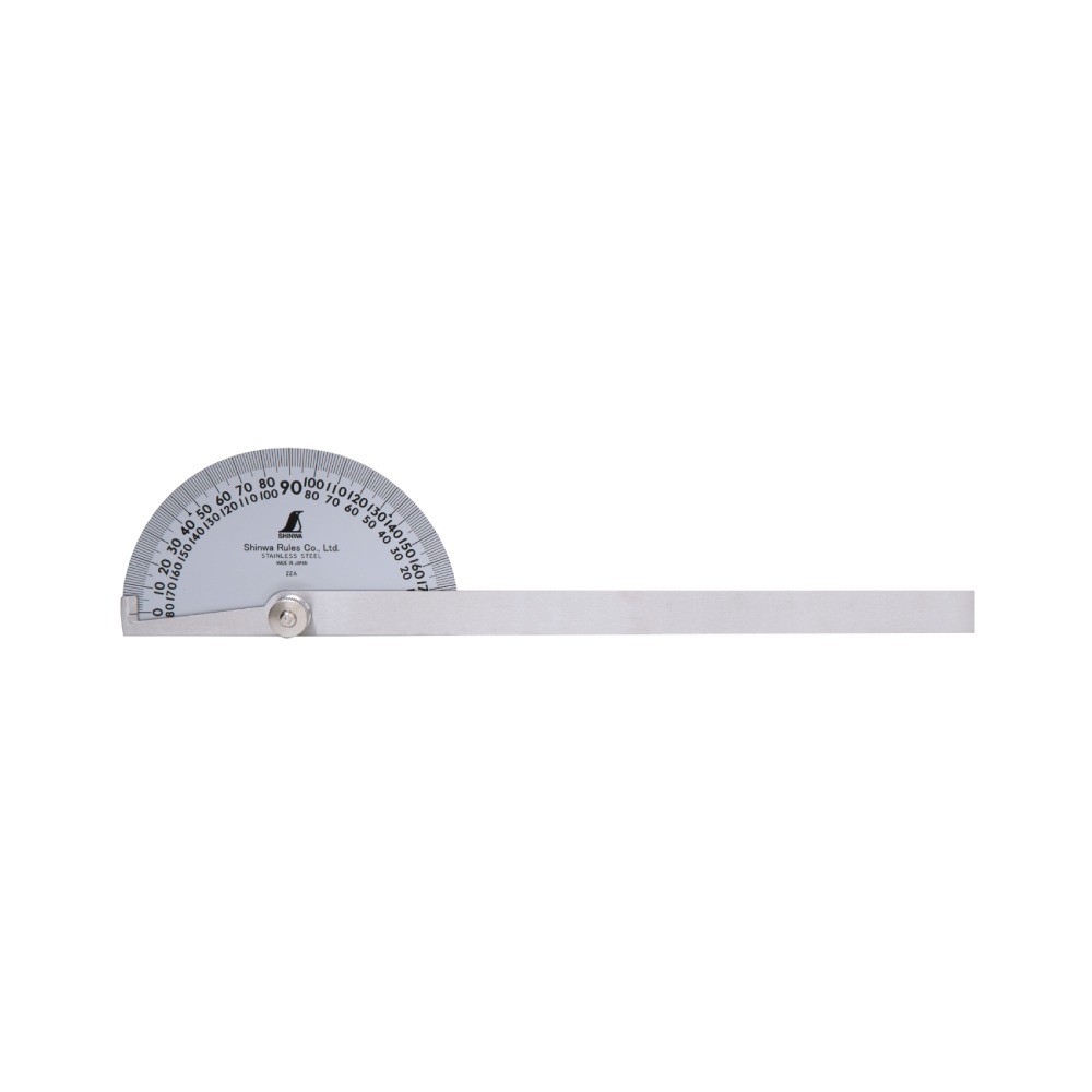 ครึ่งวงกลมวัดองศา รุ่น 31864  62774  SHINWA Stainless Steel Protractor No 31864  62774  31864
