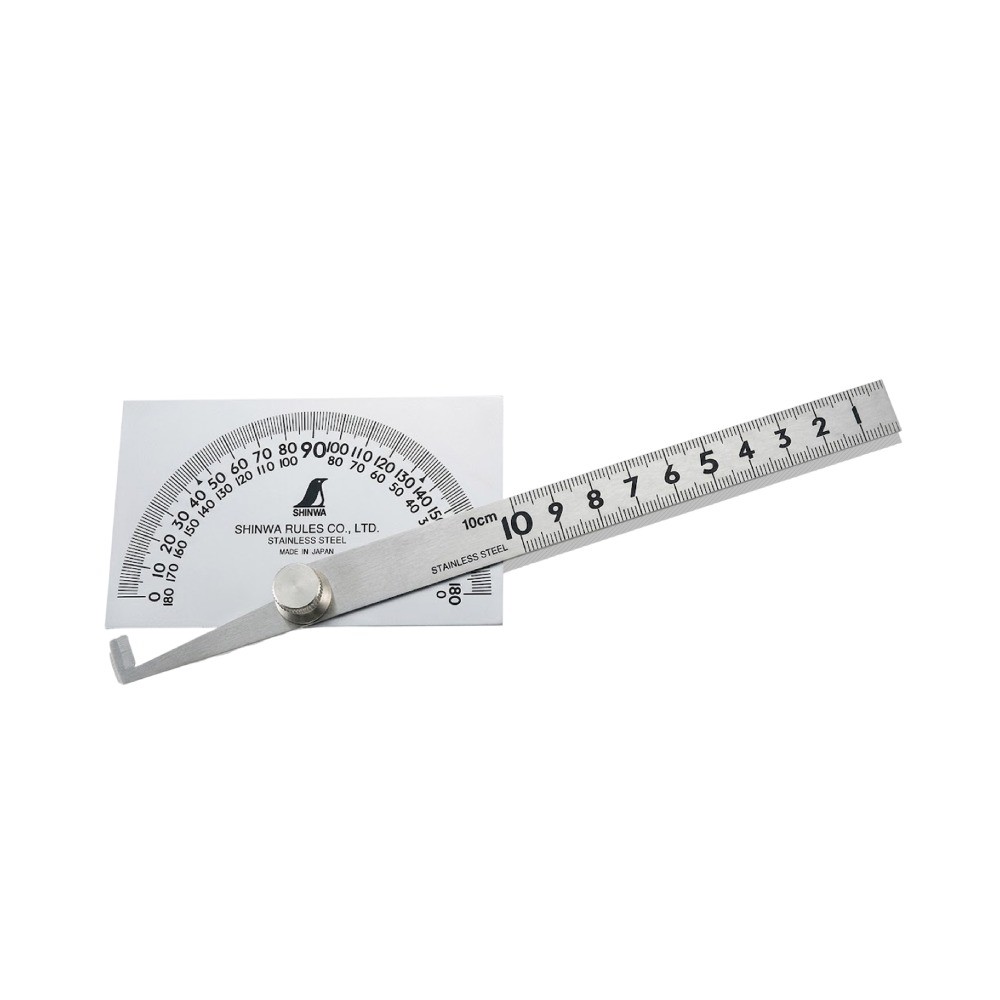 ครึ่งวงกลมวัดองศา SHINWA Stainless Steel Protractor No 62928 62928