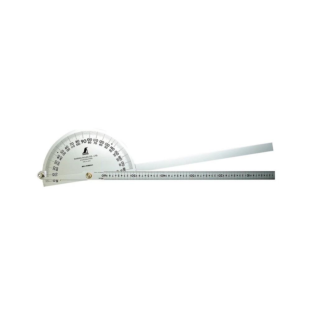 ครึ่งวงกลมวัดองศา SHINWA Stainless Steel Protractor No 62944 62944