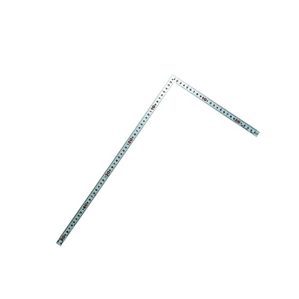 ไม้ฉากสแตนเลส รุ่นมุมแบนราบหน้าตัดแบนราบ ชุบฮาร์ดโครม SHINWA Carpenter s Square Flat Coner Hard Chrome Finish 10016