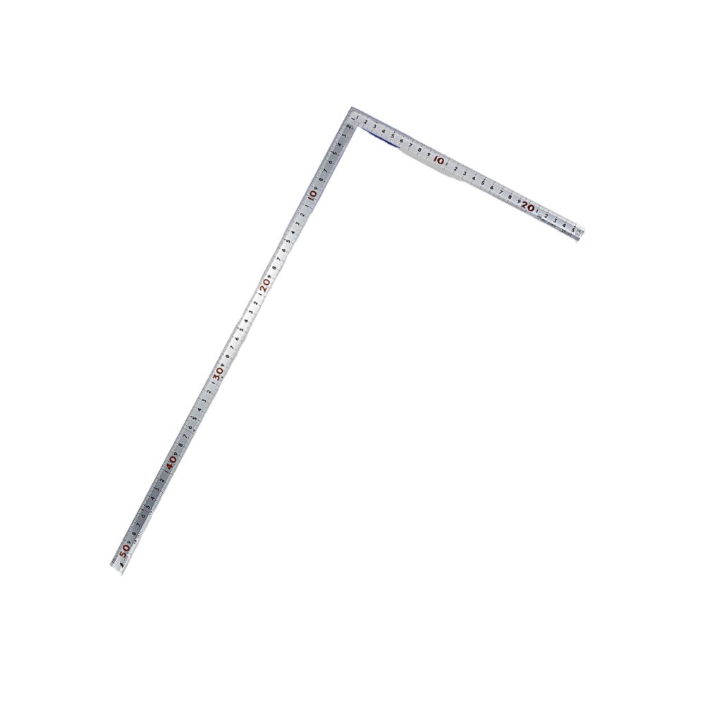 ไม้ฉากสแตนเลส 50x25ซม รุ่นมุมหนาหน้าตัดลาดเอียง ชุบฮาร์ดโครม SHINWA Carpenter s Square Thick Corner Hard Chrome Finish 10370