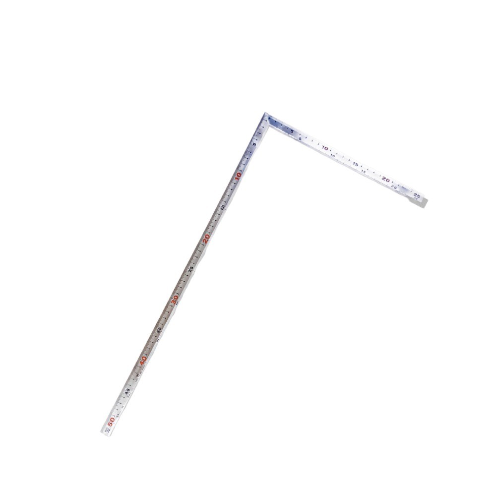 ไม้ฉากสแตนเลส 50x25ซม รุ่นมุมหนาหน้าตัดลาดเอียง ชุบฮาร์ดโครม SHINWA Carpenter s Square Thick Corner Hard Chrome Finish 10359