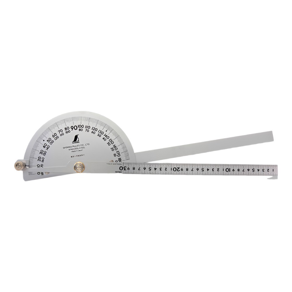 ครึ่งวงกลมวัดองศา SHINWA Stainless Steel Protractor No 62839 62839