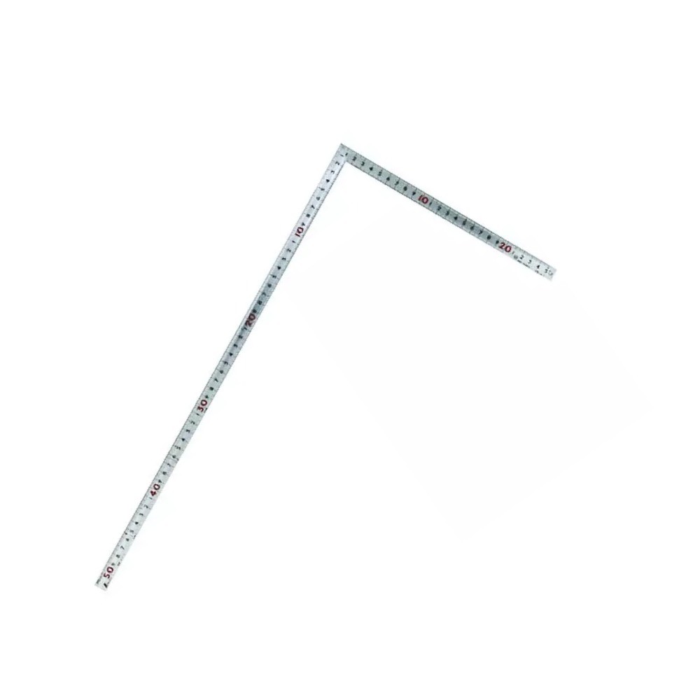 ไม้ฉากสแตนเลส 50x25ซม รุ่นมุมหนาหน้าตัดลาดเอียง ชุบฮาร์ดโครม SHINWA Carpenter s Square Thick Corner Hard Chrome Finish 10373