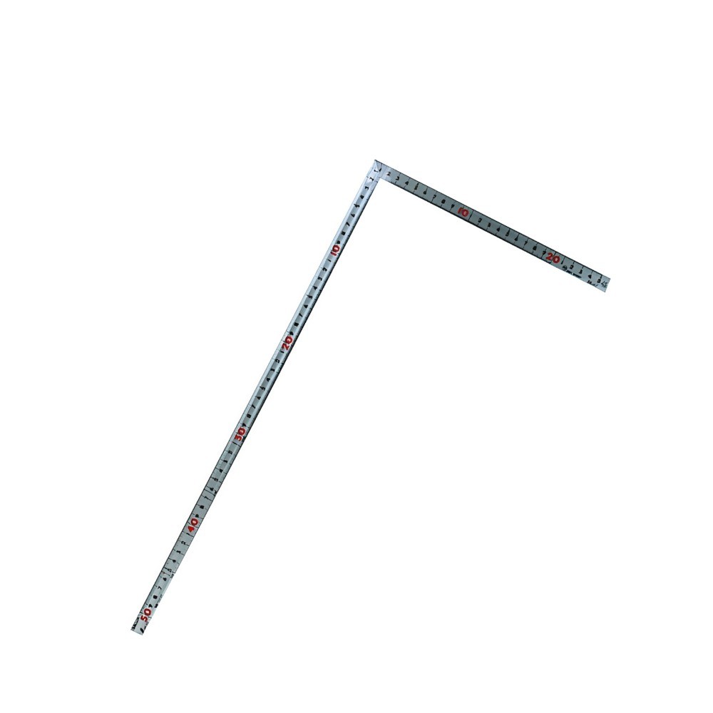 ไม้ฉากสแตนเลส รุ่นมุมแบบราบหน้าตัดลาดเอียง ชุบฮาร์ดโครม SHINWA Carpenter s Square Flat Coner Hard Chrome Finish 10640