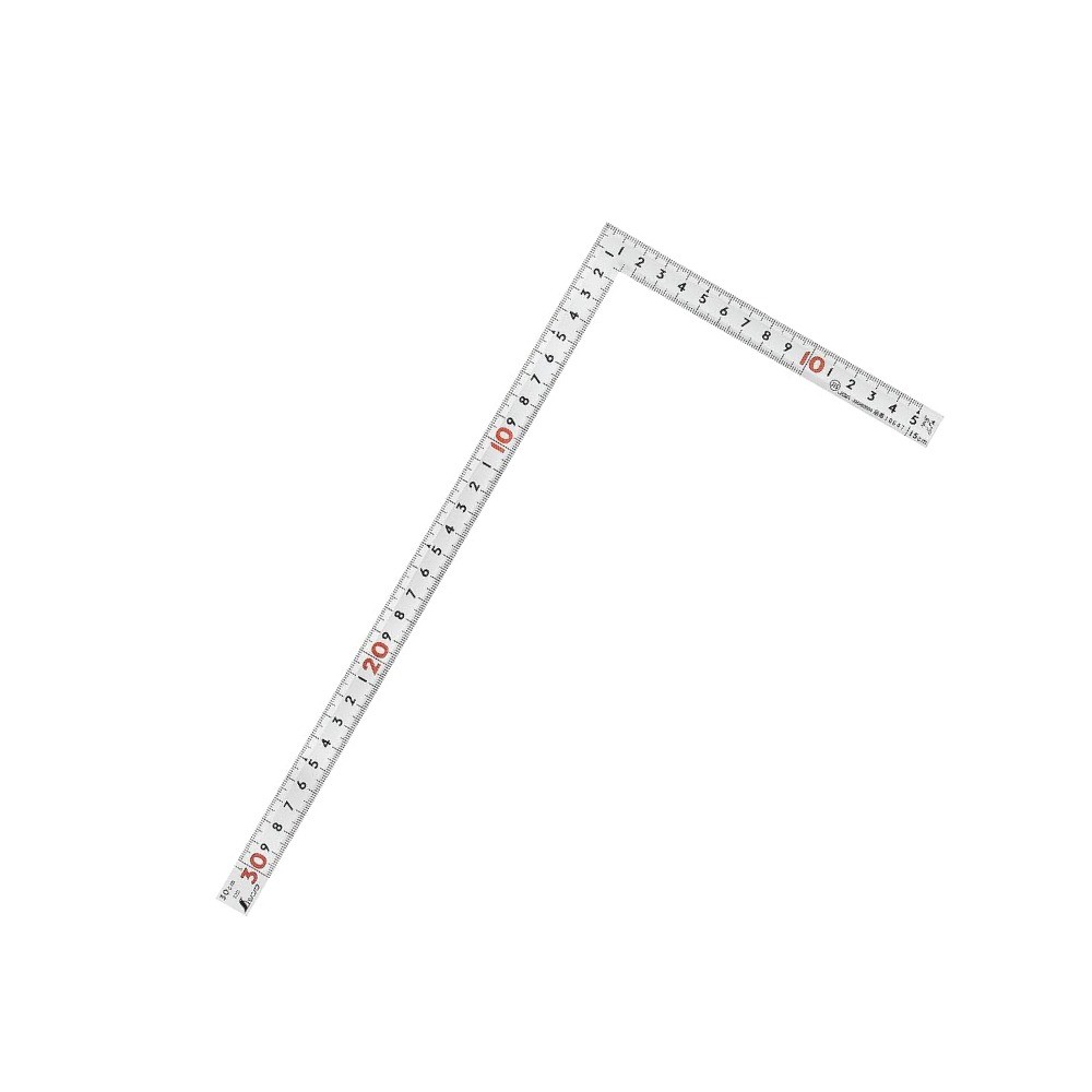 ไม้ฉากสแตนเลส รุ่นมุมแบบราบหน้าตัดลาดเอียง ชุบฮาร์ดโครม SHINWA Carpenter s Square Flat Coner Hard Chrome Finish 10652