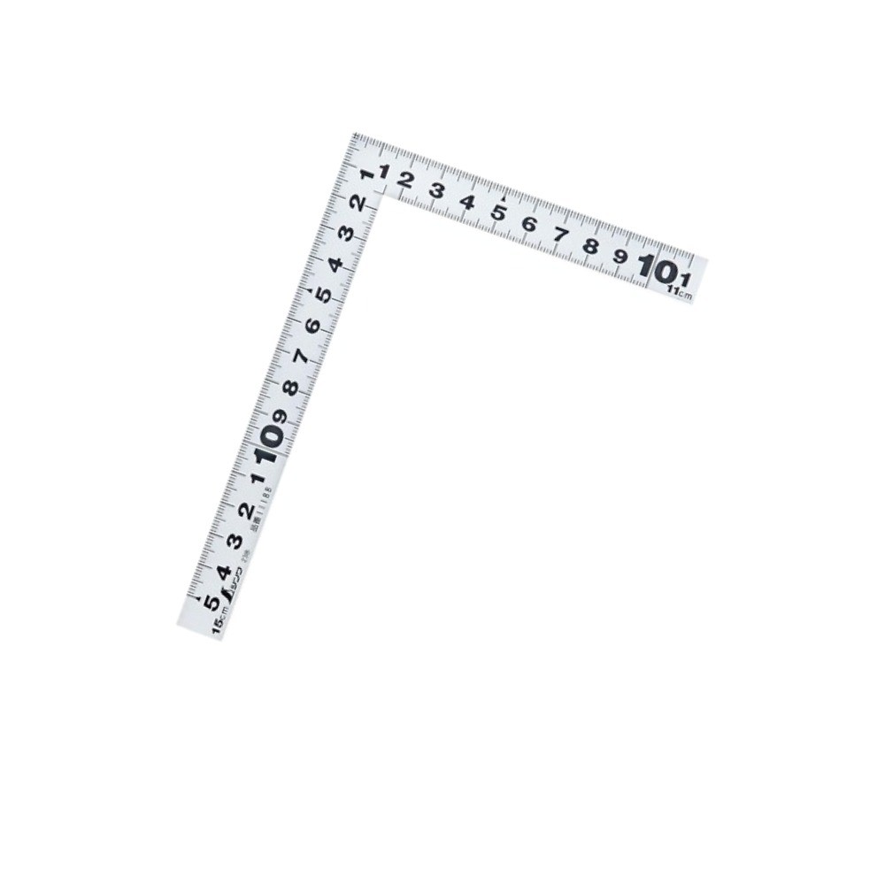 ไม้ฉากสแตนเลส รุ่นมุมแบนราบหน้าตัดแบนราบ ชุบฮาร์ดโครม SHINWA Carpenter s Square Flat Coner Hard Chrome Finish 11188