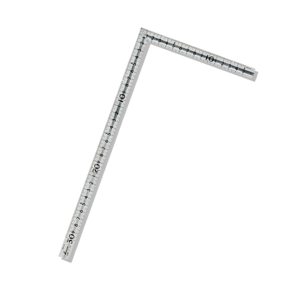 ไม้ฉากสแตนเลส รุ่นมุมแบบราบหน้าตัดมีร่อง ผิวขัดเงา SHINWA Stainless Steel Small square grooved polish finish 12130
