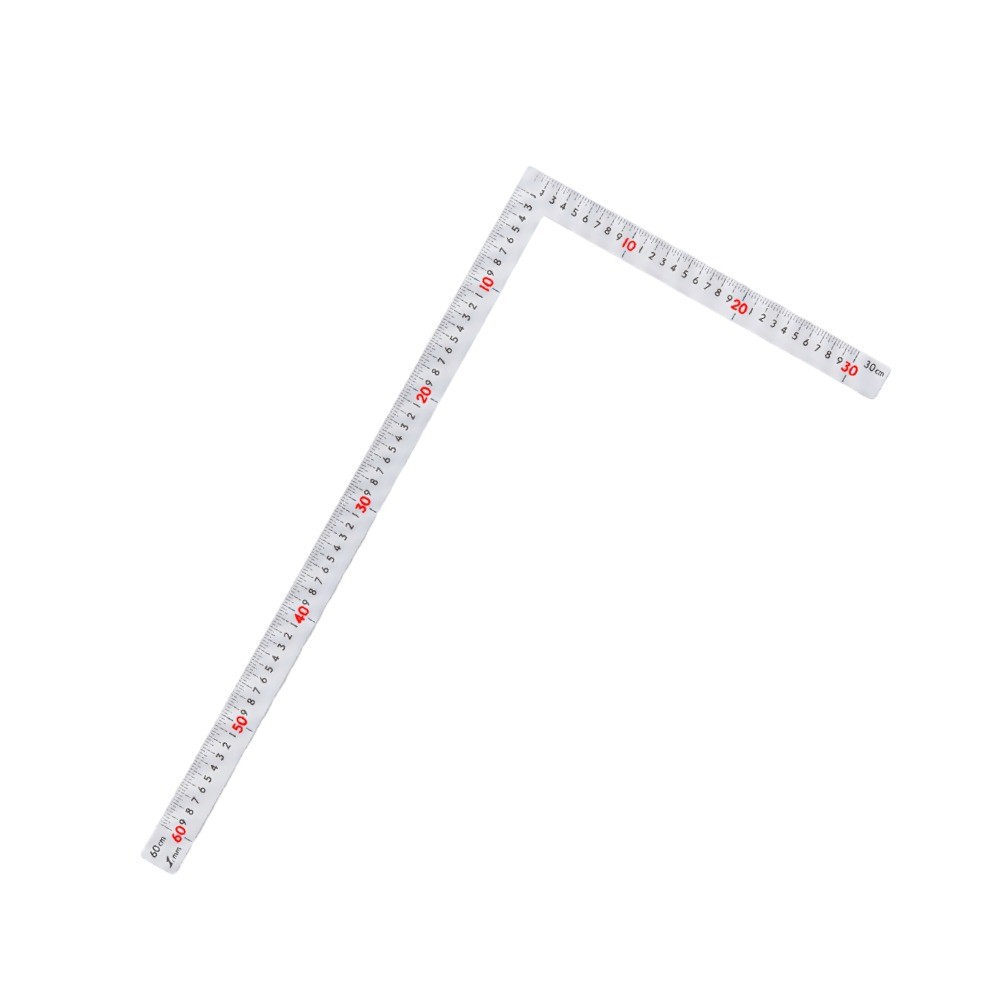 ไม้ฉากสแตนเลส รุ่นมุมแบบราบหน้าตัดแบนราบ ชุบฮาร์ดโครม SHINWA Stainless Steel Large Square Hard Chrome Finish 63402