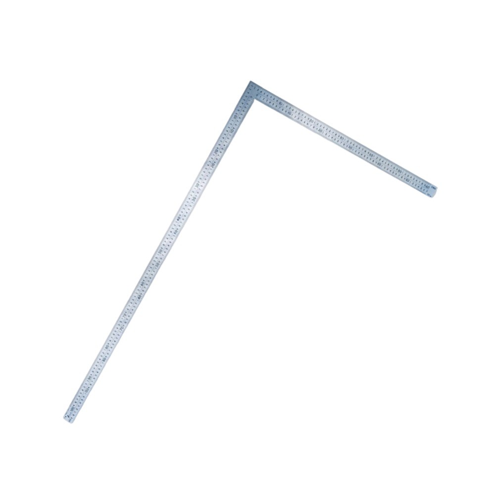 ไม้ฉากสแตนเลส รุ่นมุมแบบราบหน้าตัดแบนราบ ผิวขัดเงา SHINWA Stainless Steel Large Square polish finish 63122