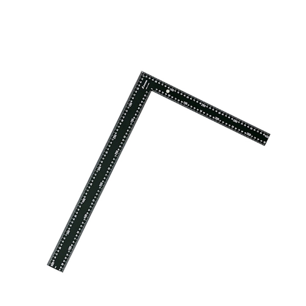 ไม้ฉากเหล็ก รุ่นมุมแบบราบหน้าตัดแบนราบ ผิวเคลือบดำ SHINWA Rafter   Flat Square Black Coating 64548