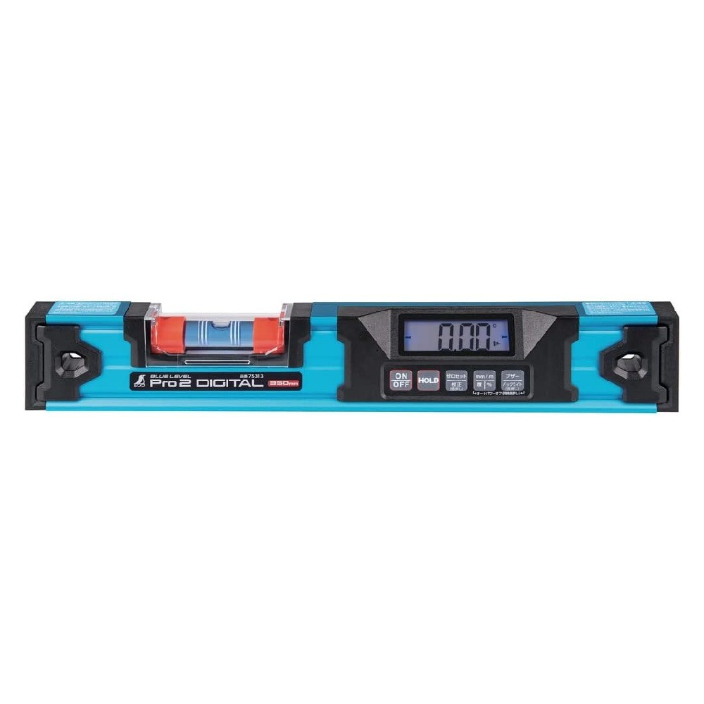 ระดับนํ้าอลูมิเนียมดิจิตอลกันฝุ่นกันน้ำ SHINWA Aluminium Blue Level Pro 2 Digital Level Dustproof   Waterproof Type  75313 ยาว 350มิล