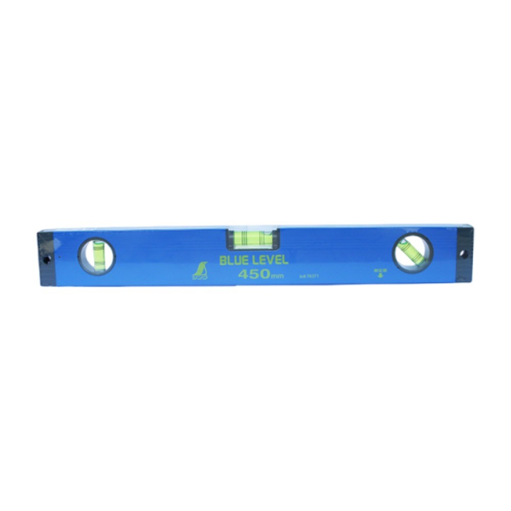 ระดับน้ำอลูมิเนียม ความละเอียด ±2 5 มิลลิเมตร เมตร SHINWA Blue Level Basic  76371 ขนาด 450มม 