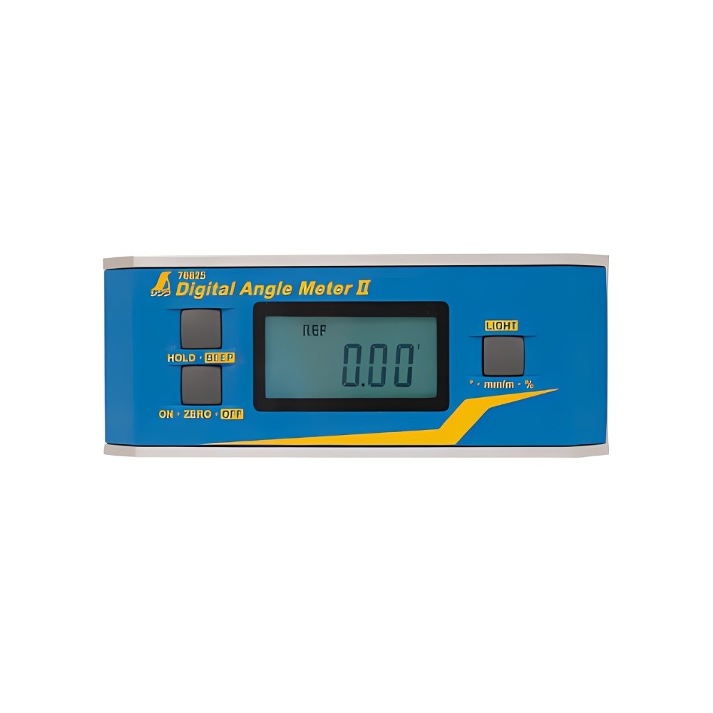 เครื่องวัดองศา   วัดมุมดิจิตอลแบบธรรมดา และแบบมีแม่เหล็ก SHINWA Aluminium Digital Angle Meter  with Magnet Waterproof  76825