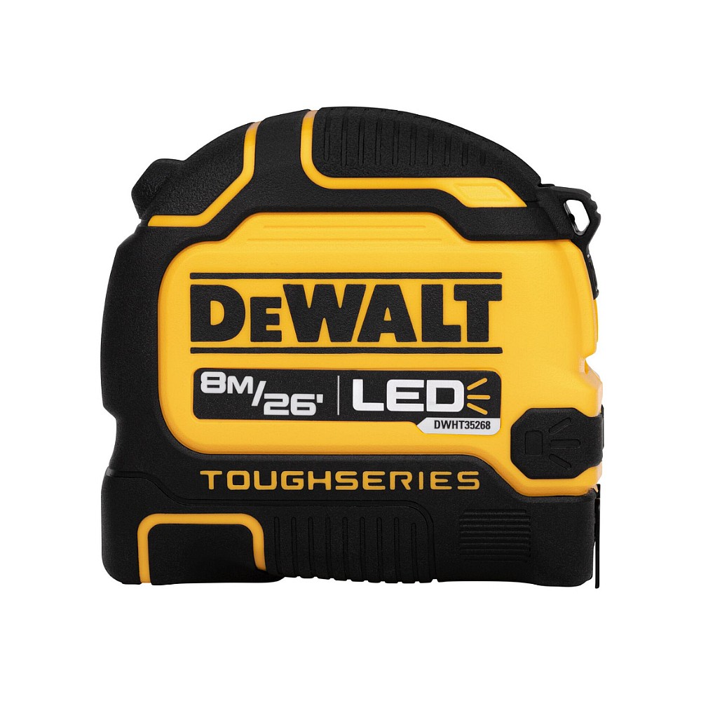 ตลับเมตร พร้อมไฟ LED DEWALT DWHT35268S 30 TOUGHSERIES™ ยาว 8 เมตร