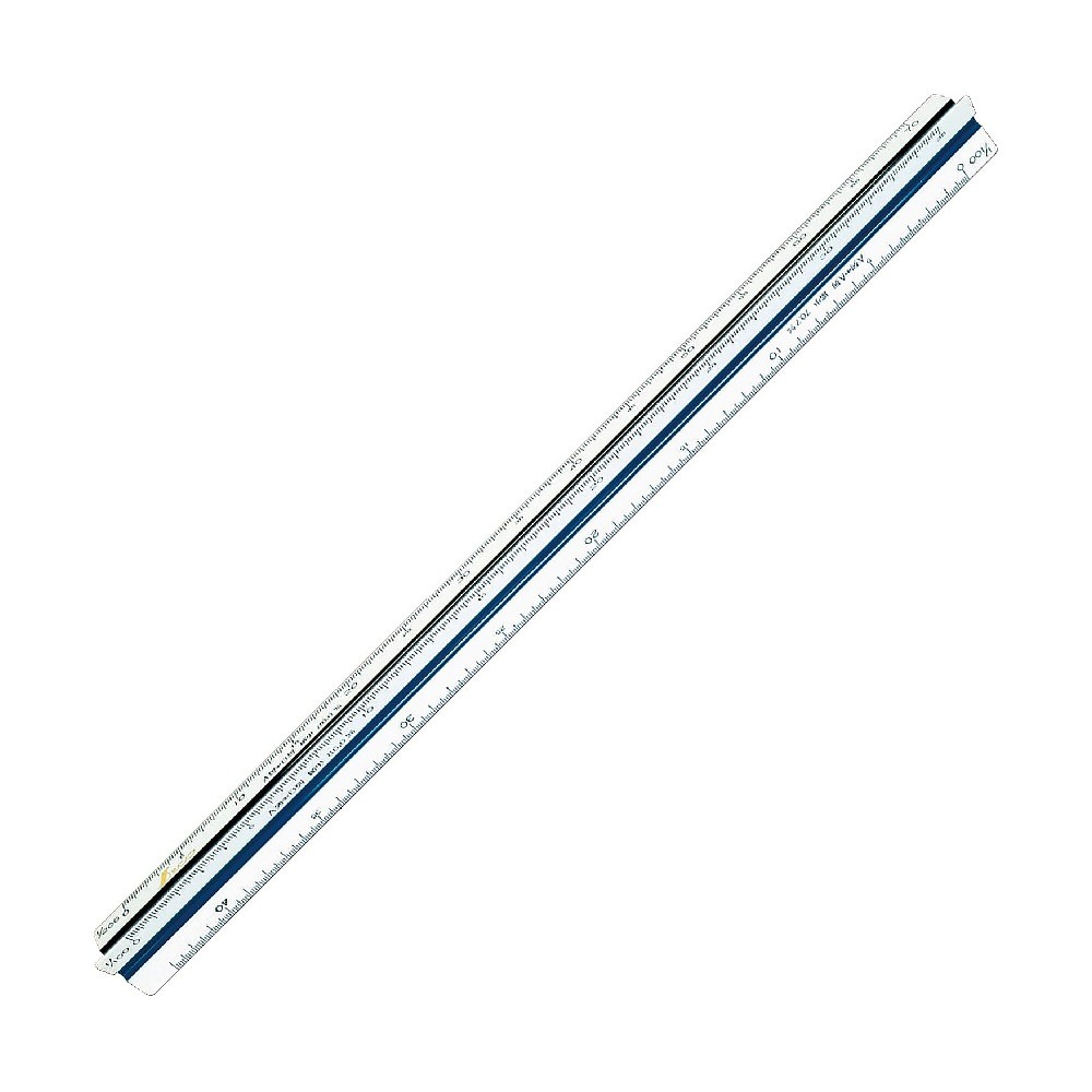 ไม้บรรทัดสามเหลี่ยมสเกลย่อส่วนแบบบรรทัดสามเหลี่ยม SHINWA Drawing Tools  Triangle Scale  70803