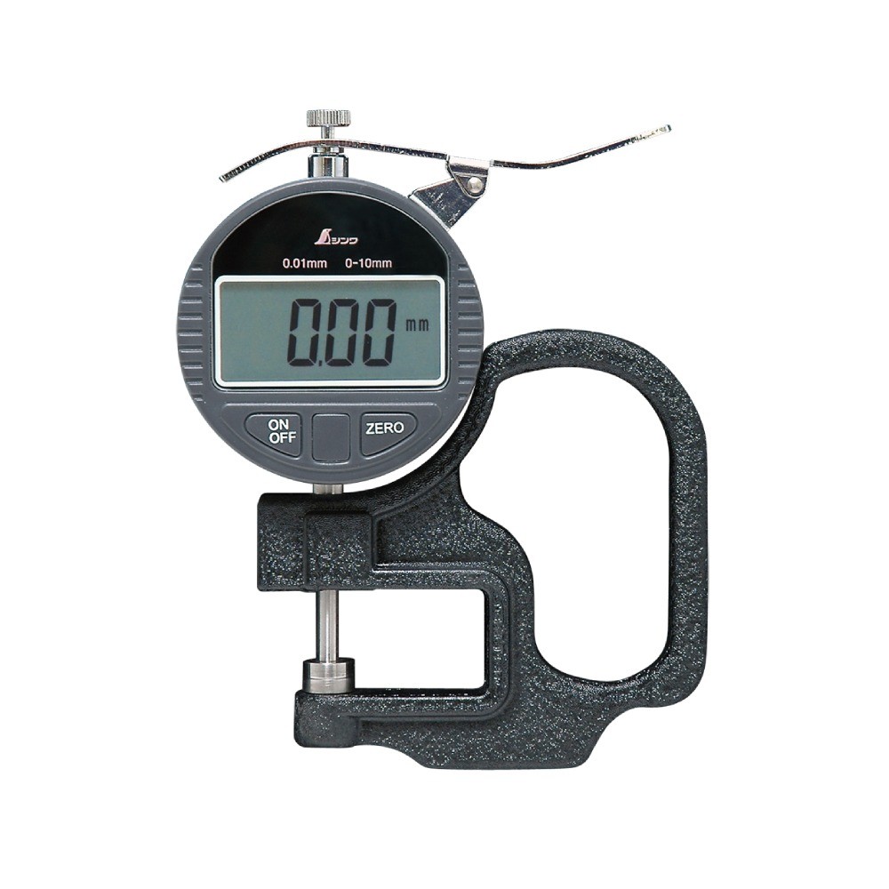 เกจวัดความหนาดิจิตอล มีกล่องเก็บ จอแสดงผล LCD อ่านง่ายขนาดความสูง 12มิล SHINWA Digital Thickness Gauge No 73746 73746