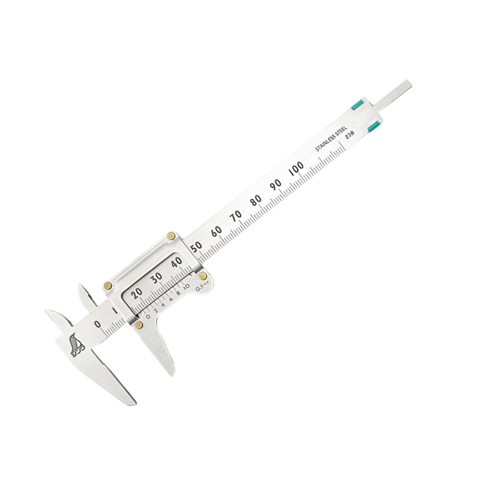 เวอร์เนียคาลิปเปอร์ ความละเอียด 0 1มิล ขนาด 100มิล SHINWA Vernier Caliper Graduation 0 1mm Range 100mm  No 19518 19518