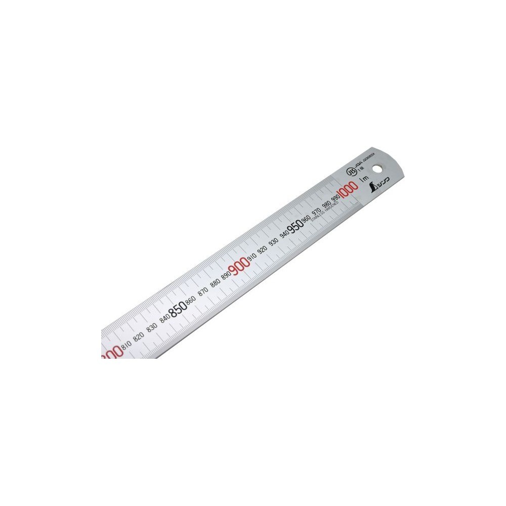 ไม้บรรทัดแสตนเลส หน่วยเซนติเมตร SHINWA Stainless Steel Rule JIS Standard Metric 13048 H101F 21550