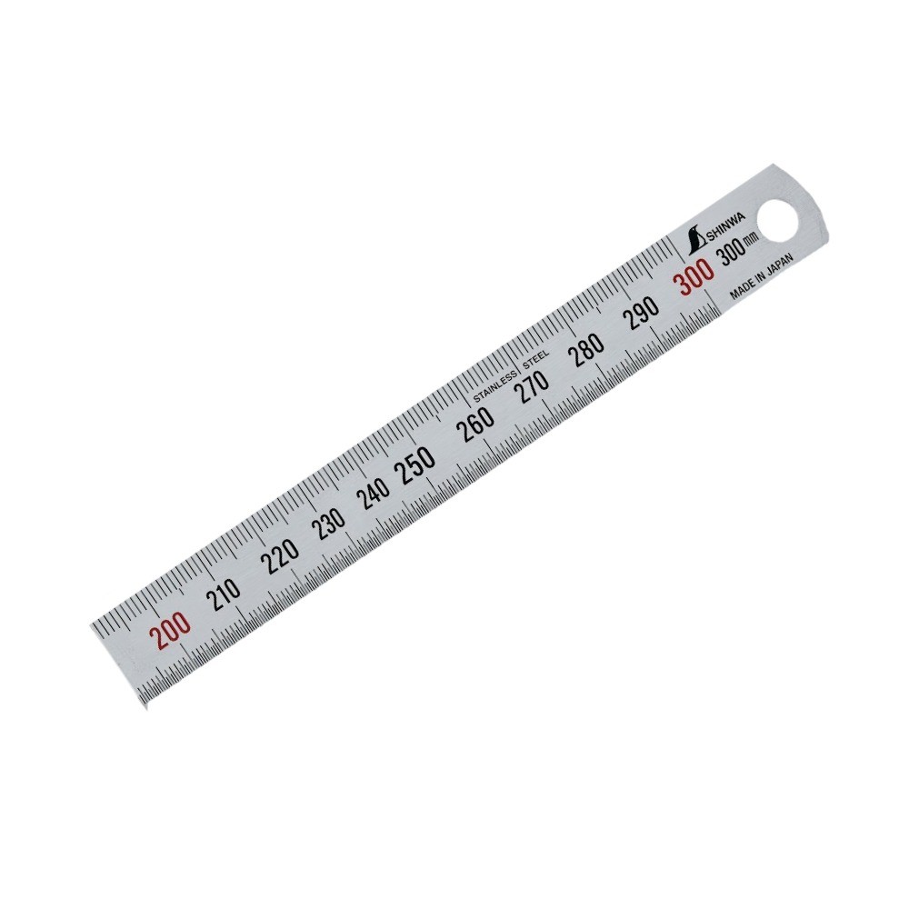 ไม้บรรทัดแสตนเลส หน่วยเซนติเมตรแบบโค้งงอได้ SHINWA Flexible Stainless Steel Rule JIS Standard   Metric   13250 H701C